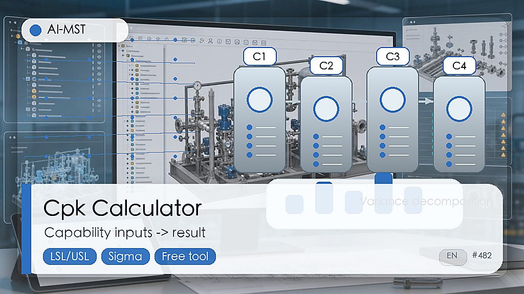 MST Commissioning Cpk Calculator: Free Tool for Process Capability Analysis 真实工程场景主题配图