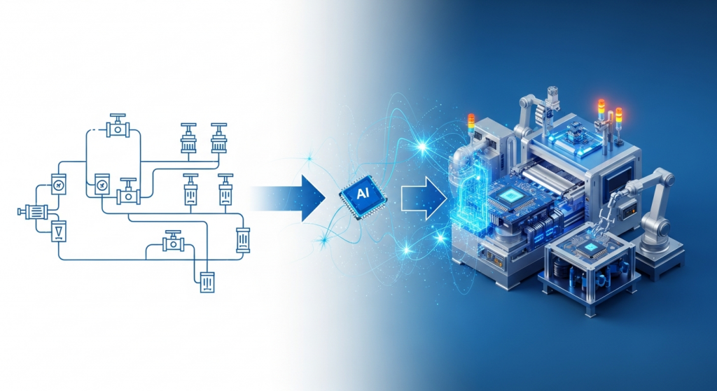 P&ID to 3D Assembly: AI-Powered Design Transformation for Equipment