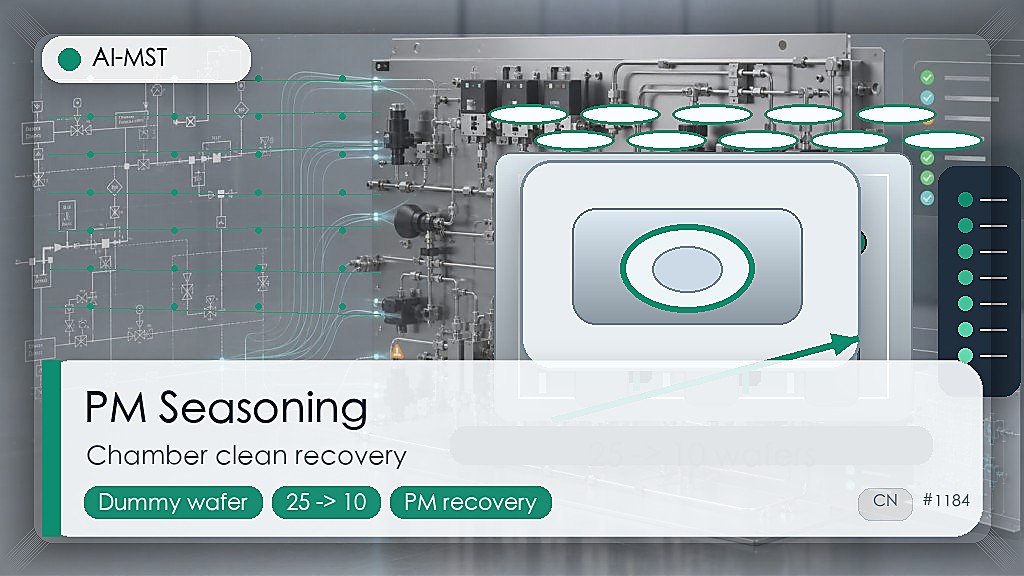 PM 后 Chamber Seasoning：AI 如何把 Dummy Wafer 从 25 片降到 10 片 真实工程场景主题配图